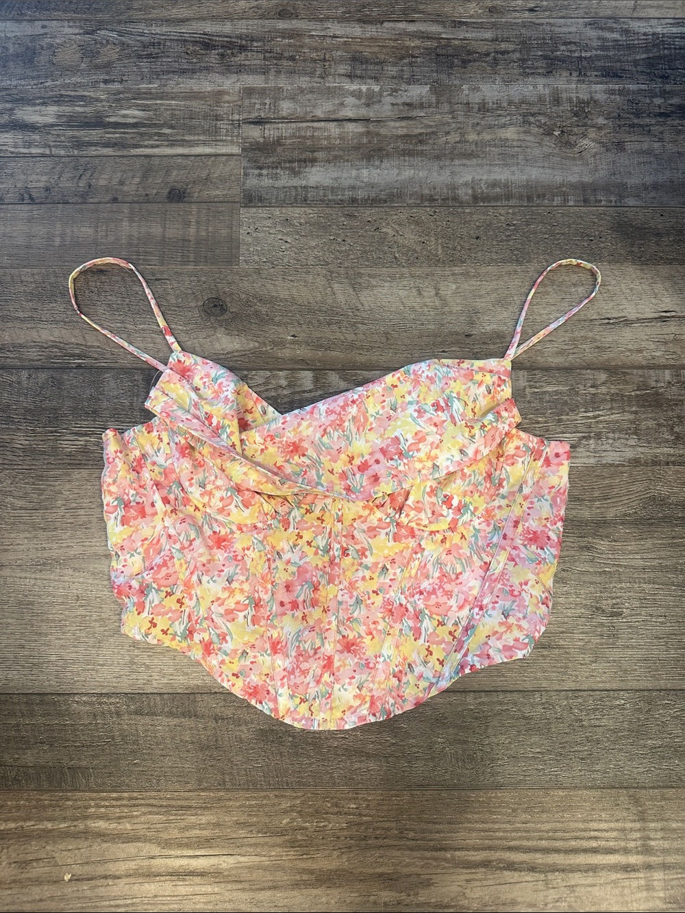 Floral lightweight cami/corset 💐